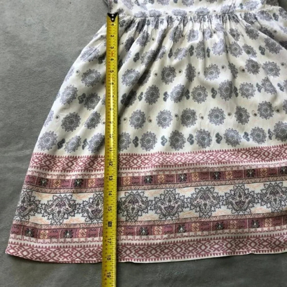 Garage Summer Spaghetti Strap Lightweight Patterned Dress Size Large - Picture 11 of 12